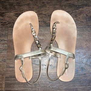 Gold Lilly Pulitzer Sandals